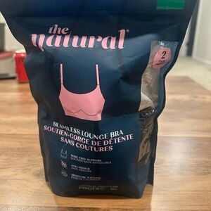 The Natural Seamless Lounge Bra | 2-Pack | XL/TG | NWT